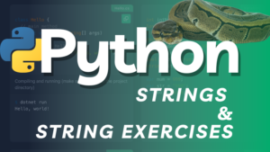 Python String Tutorial and String Coding Exercise