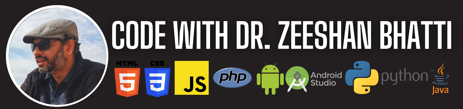 Code with Dr Zeeshan Bhatti banner