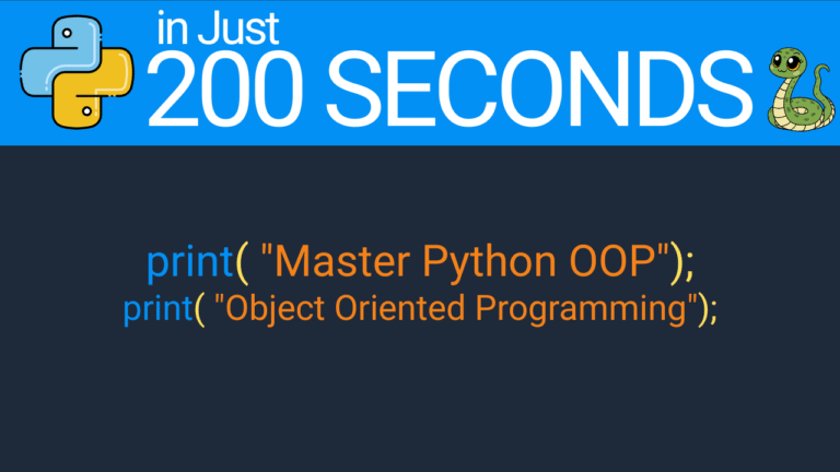Master Python OOP in 200 Seconds