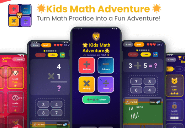 Kids Math Adventure App