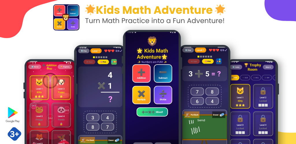Kids Math Adventure App